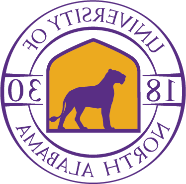 UNA Logo featuring Una the female lion